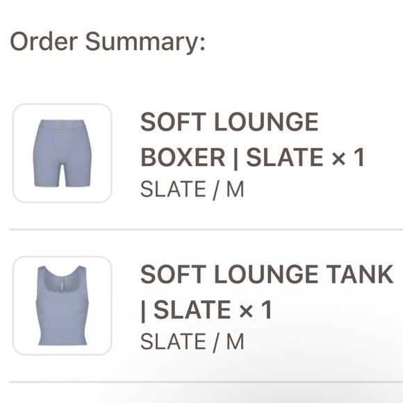 Skims Soft Lounge Shorts in Slate - Picture 5 of 5